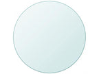 Round 90cm clear tempered glass tray DQFK53728