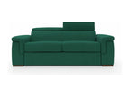 Nobellea Sofa bed with mattress, 18 cm high, waterproof fabric, T02, 240 cm, matte finish - 160x297 cm, green, YCGY57236