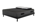 Nobellea Black Memory Foam Mattress Set - 160x200 and 2 Visco Pillows 60x60 - Nobellea Grey Bed Base MWTZ68046