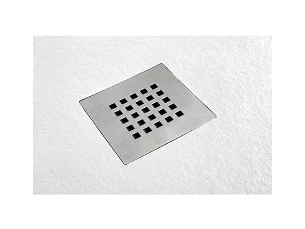 Nobellea Slim White 95x140 cm Shower Tray in Synthetic Resin and Marble Powder with Free Drain EZHV29275