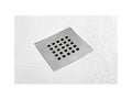 Nobellea Slim White 95x140 cm Shower Tray in Synthetic Resin and Marble Powder with Free Drain EZHV29275