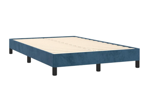 Dark blue bed frame 120x190 cm velvet KSIO76035