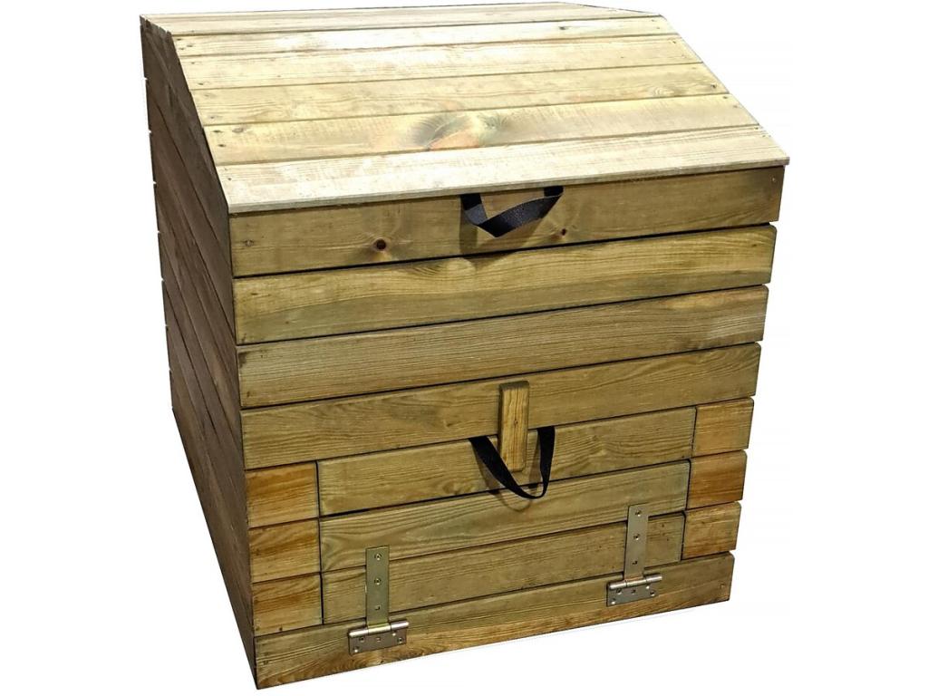 Nobellea 500L Wooden Composter 80x80x85 cm TBVN65150