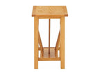 Nobellea light solid oak magazine side table H 42cm ZXIK26883