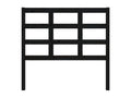 Black Headboard 105.5x4x100 cm Solid Pine Wood MJEZ99507
