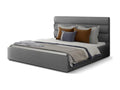 Dekonao grey fabric designer bed with storage - 4 sizes - 180x200 BZOM27965