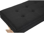 Bench - Fabric / Wood - Black - Nobellea BYLU37734