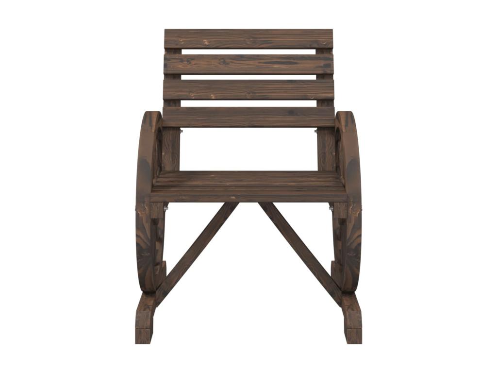 3-piece garden furniture set in solid fir wood CDTG92542