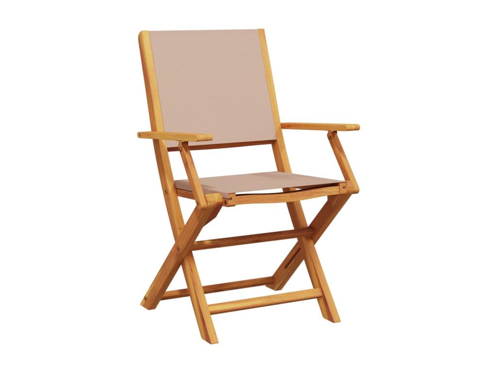 Nobellea 5-piece garden dining set in fabric and solid wood PUOH29201