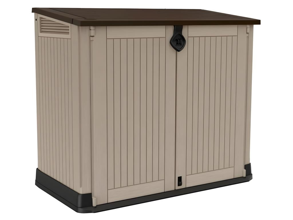 Nobellea resin garden storage box - 880L - 132x71.5x113.5 cm - Beige RQSS48291