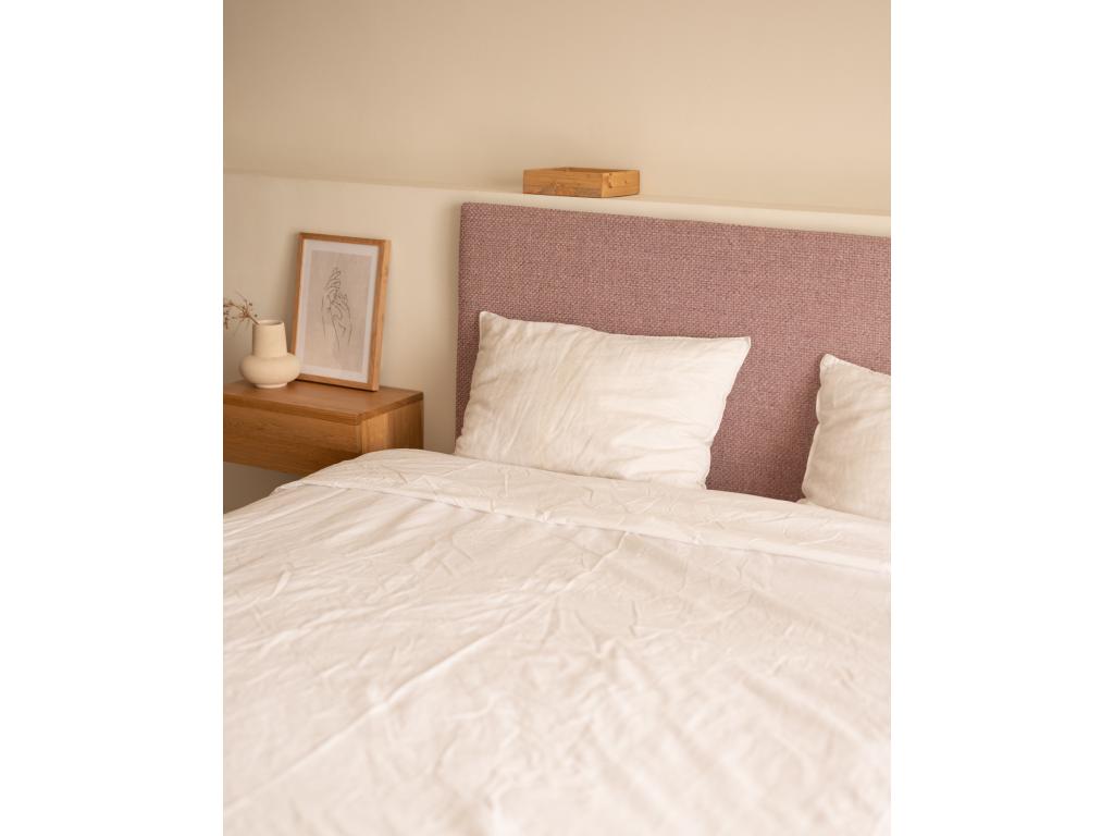 Upholstered smooth brown headboard 90x60cm - Dekonao ORMO38374