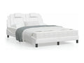 Bed with white mattress 120x200 faux leather TUKA19269