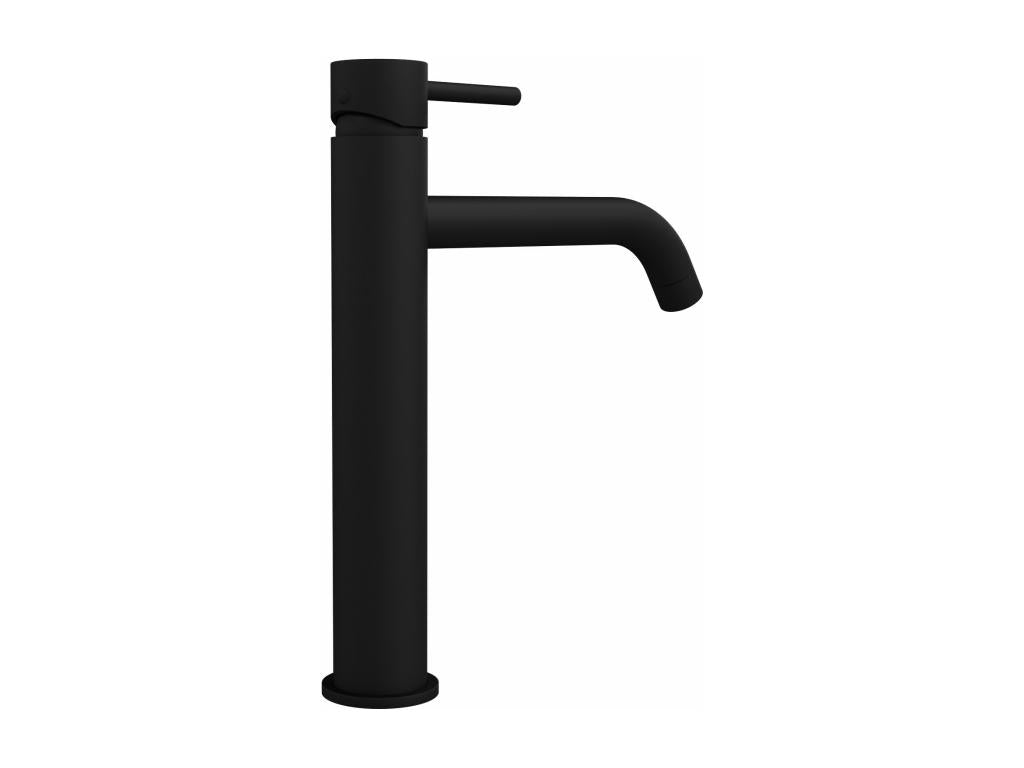 Basin mixer tap with long spout, black - Dekonao RWMP58036