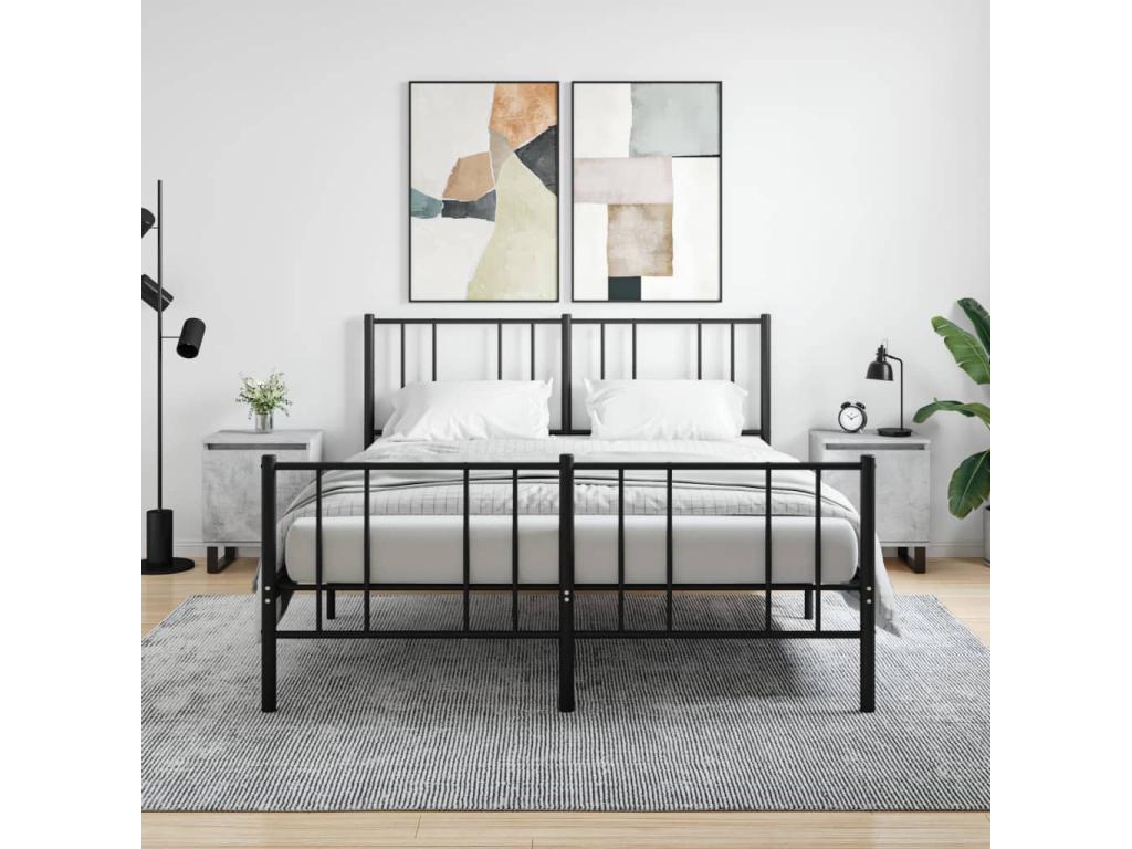 Bedside tables, 2 pcs, concrete grey, 40x30x50 cm, engineered wood, GKOJ85557