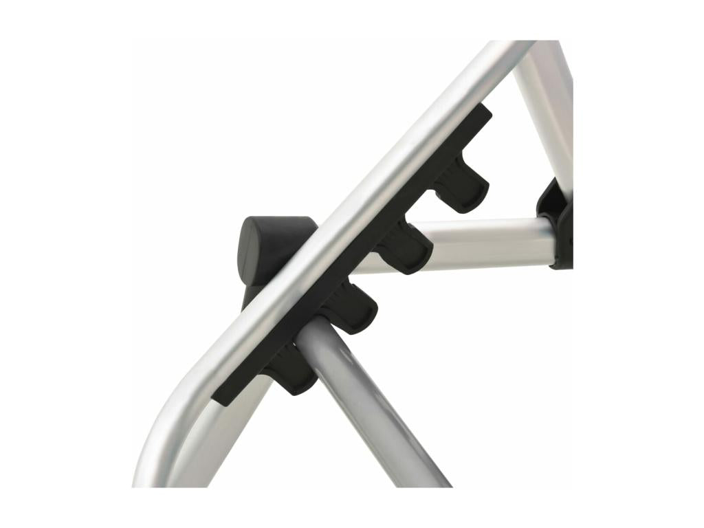 Extra high folding chaise lounge for seniors, Grey Aluminium UXAV19997