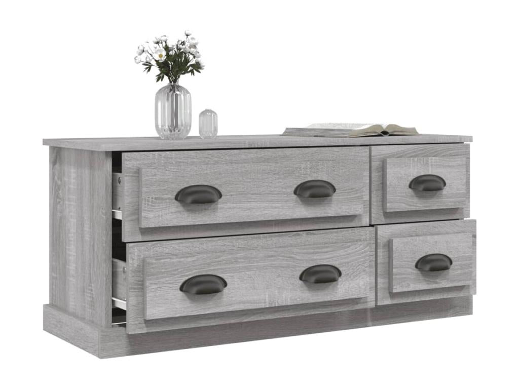 Nobellea TV stand, grey, 100x35.5x45 cm, engineered wood, GKXS37970