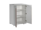 Nobellea - Low 2-Door Cabinet, White and Wood FAQC94427