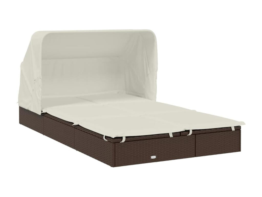 Brown sun lounger chair 213x118x97 cm 02 0012188 LAHW32974