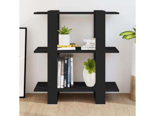 Black Room Divider/Bookcase 80x30x87 HEXK58791