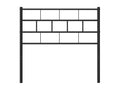 Black metal headboard 90cm FRKZ33801