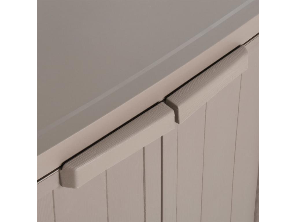 Brown Garden Storage Cabinet 65x45x88 PP XSPB50245