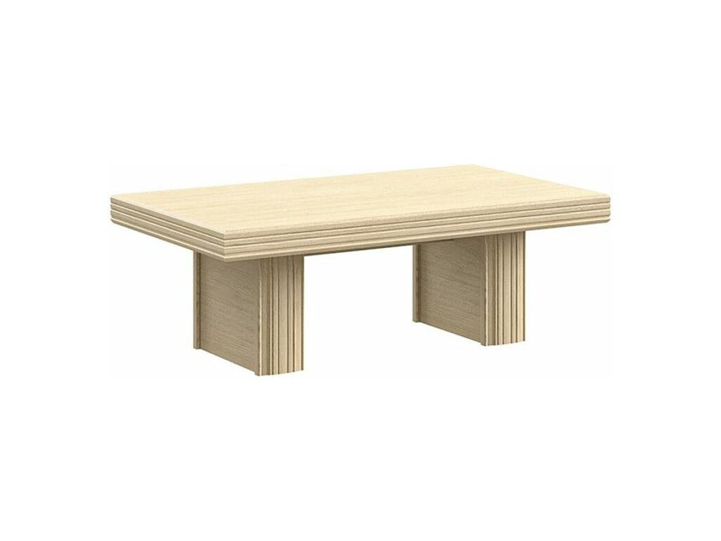 Dekonao 120cm Rectangular Modern Coffee Table in Light Oak ZBVM26002