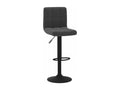 Set of 2 black velvet bar stools JMBQ80480