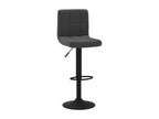 Set of 2 black velvet bar stools JMBQ80480