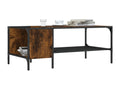 Coffee table with smoked oak base, 100x51x40cm, engineered wood THQV72313