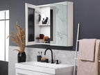 Nobellea 80cm x 70cm White Wall-Mounted Bathroom Cabinet JKCH31082