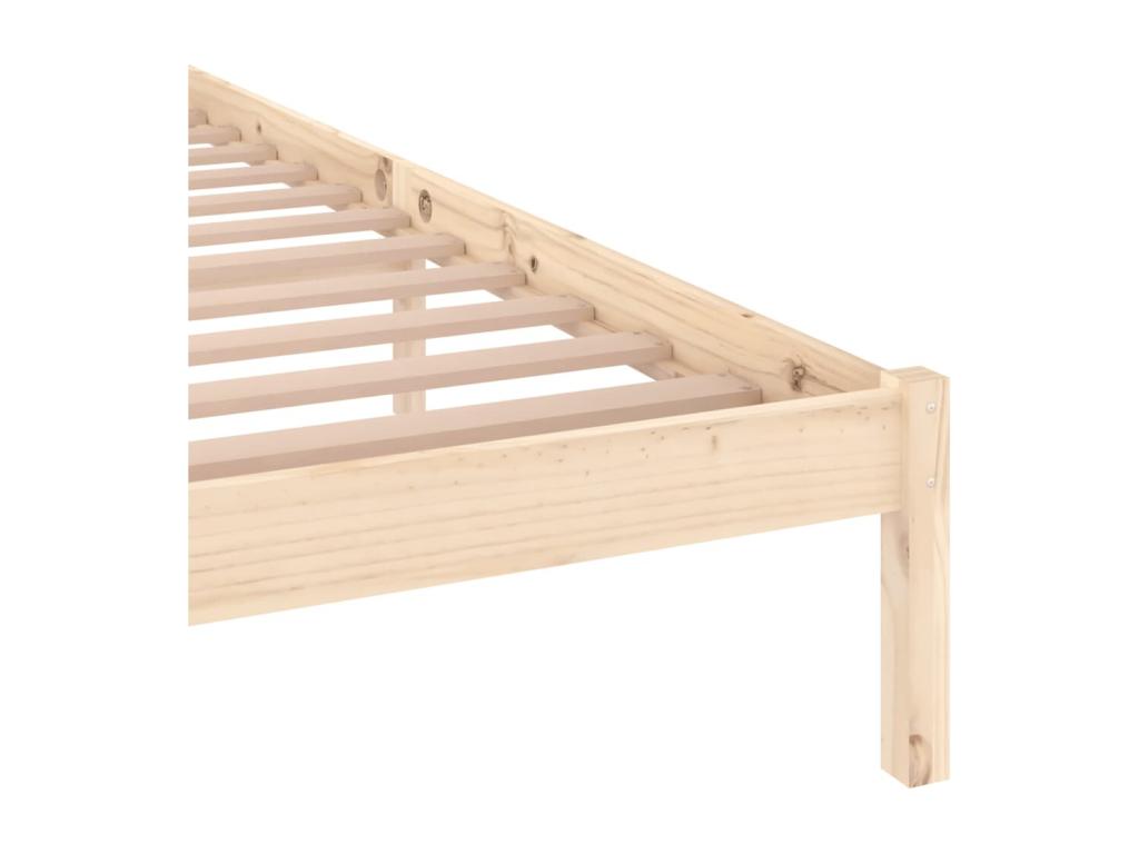 Solid pine wood bed frame 160x200 cm YEVQ93508
