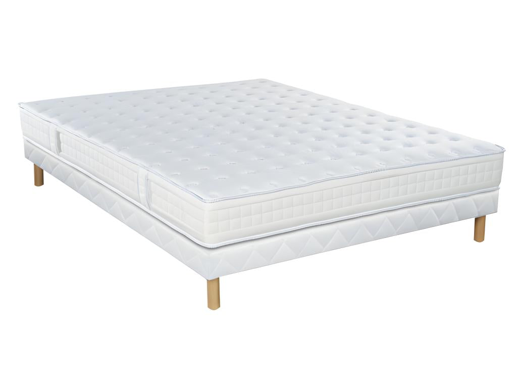 Dekonao CHARME Traditional Slatted Bed Set with Legs 200x200 Foam KXBX08275