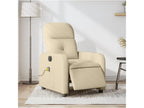 Cream fabric electric reclining massage chair RXTT38761