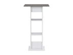 White and anthracite grey bar table 60x60x110 cm HUDM12222