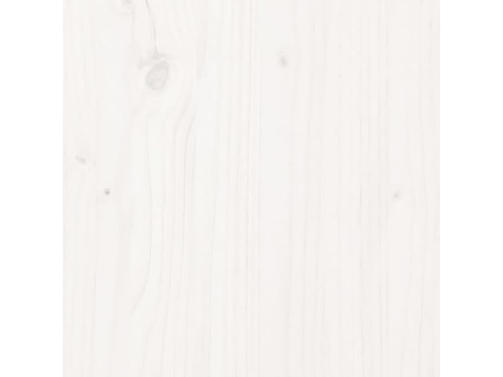 White Headboard 156x4x100 cm Solid Pine Wood MYXU26965