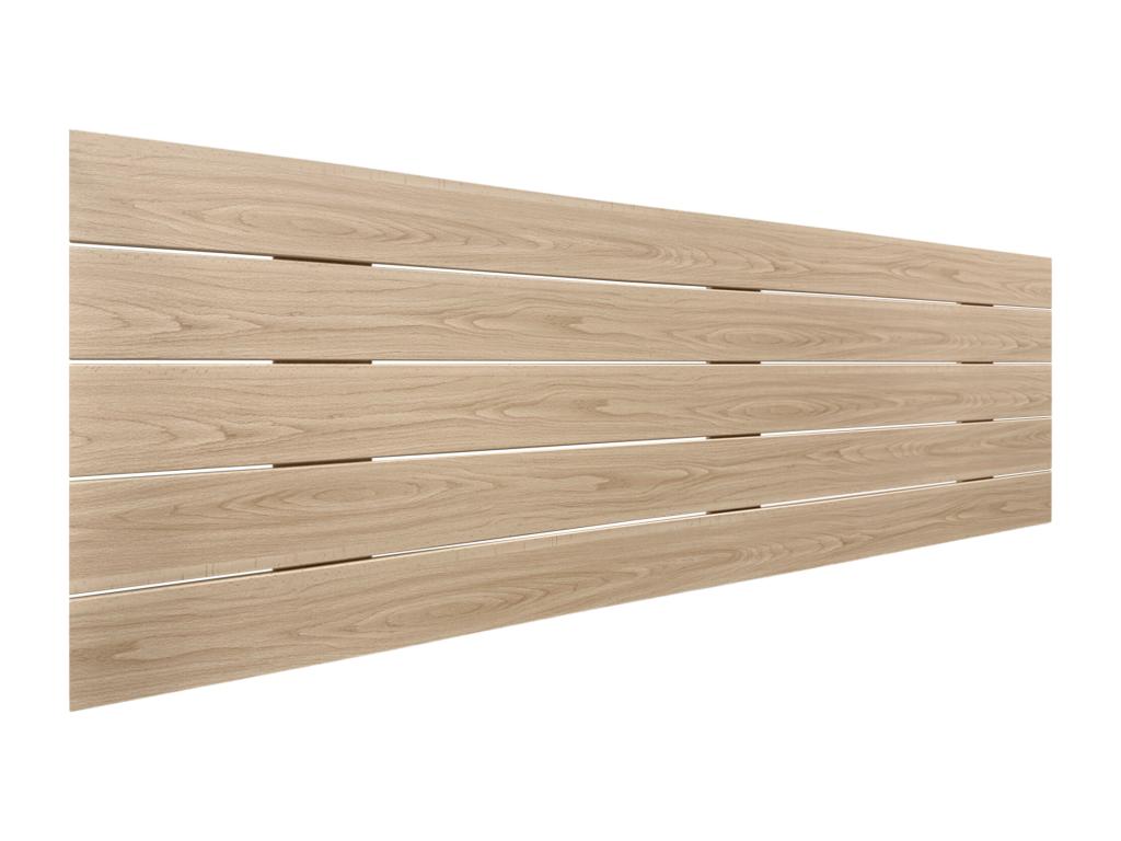 Dekonao Recycled Wood Headboard DM Style Horizontal Pallet 160x46cm for 150/160cm Beds - Natural Wood FLCW02566