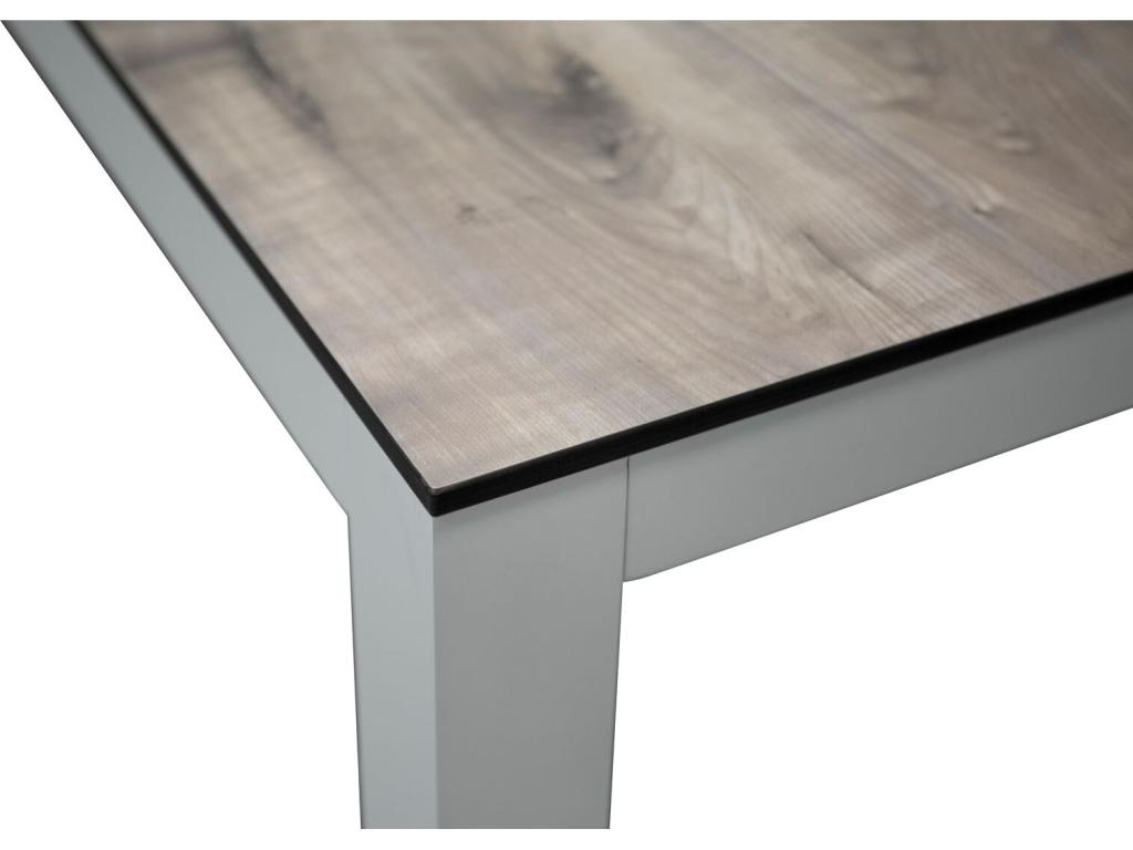 Llama White and Grey Dining Table. VXZS59814