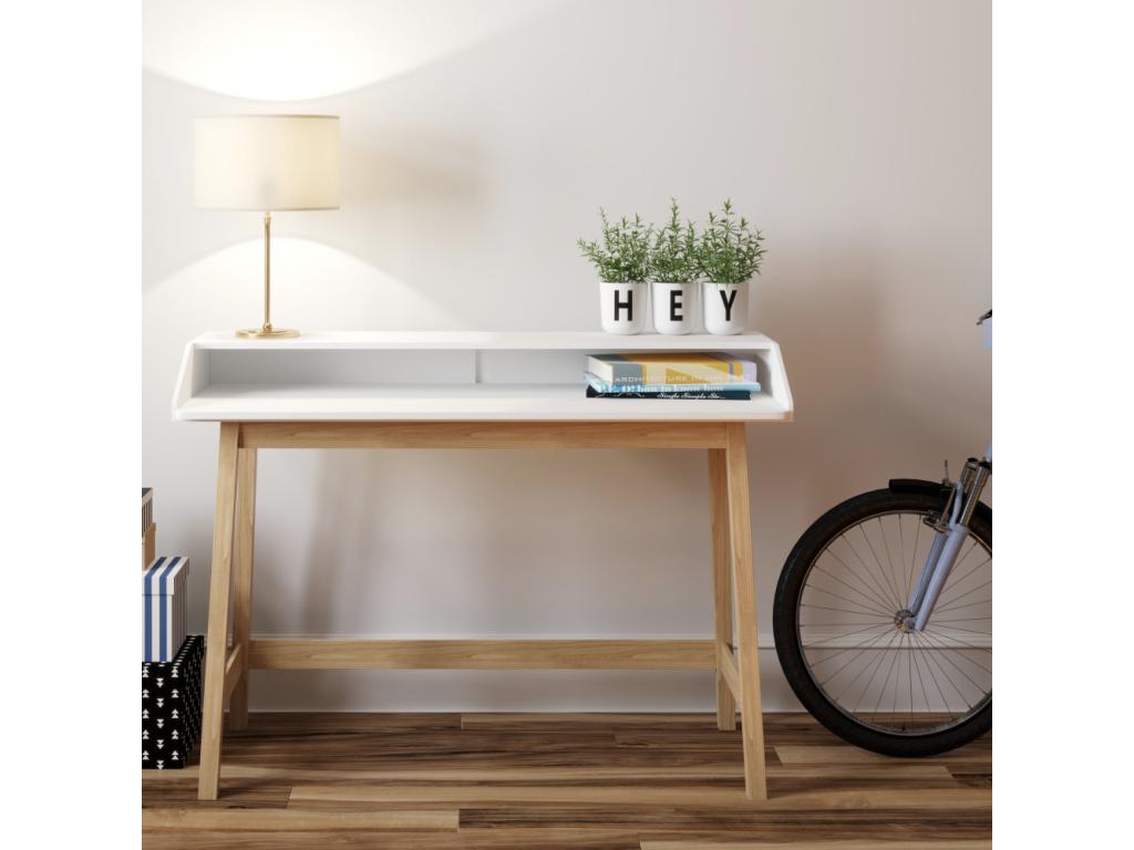 St Dekonao - Compact designer desk - White LONJ55186