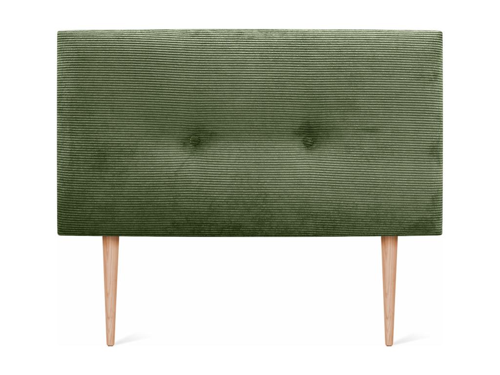 Nobellea Plain Corduroy Headboard with Buttons 95x115 with Bed Legs 80/90 - Green Nobellea JAWC71264