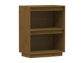 Console cabinet, honey brown, 60x34x75 cm, solid pine wood, BQHP81325