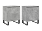 Bedside tables, 2 pcs, concrete grey, 40x30x50 cm, engineered wood, GKOJ85557