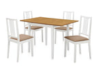 5-piece dining room furniture set, white MDF, ECBE96438