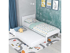 Wooden trundle bed N02 White 120x200 TZDU71113
