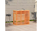 MIVA93233 Outdoor Bar Table, Brown Wax Finish, Solid Pine Wood