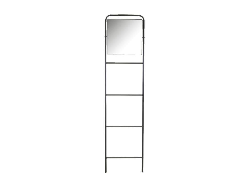 Metal ladder mirror with towel rack OYYS98432