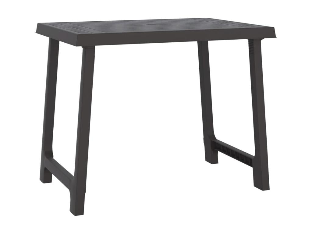 Nobellea - Anthracite camping table 79x56x64 cm PP wood look FEON14874