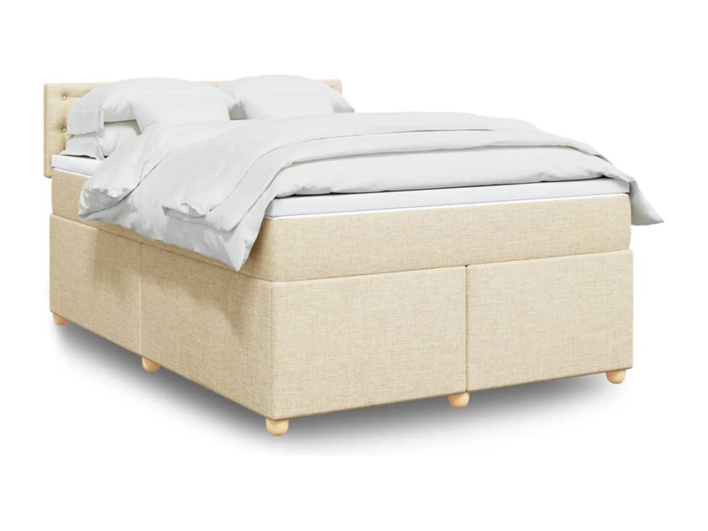 Nobellea bed base with cream mattress 160x200 cm Fabric TAUF23881