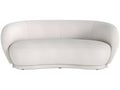 Curvy 3-seater curved sofa in bouclé fabric - White IGYT01092