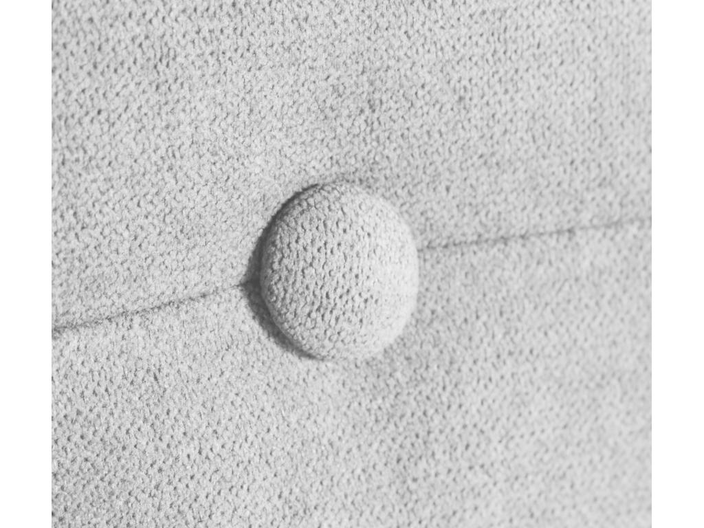 Nobellea Fabric Headboard with Buttons 95x50cm for 90cm Beds - Grey Nobellea HZXK78344