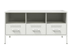 White TV stand 100.5x39x50.5 cm cold-rolled steel TWON07874